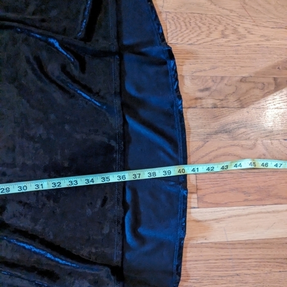 Alter'd State Small Black Crushed Velvet Spaghetti Strap Short Dress - Picture 9 of 9